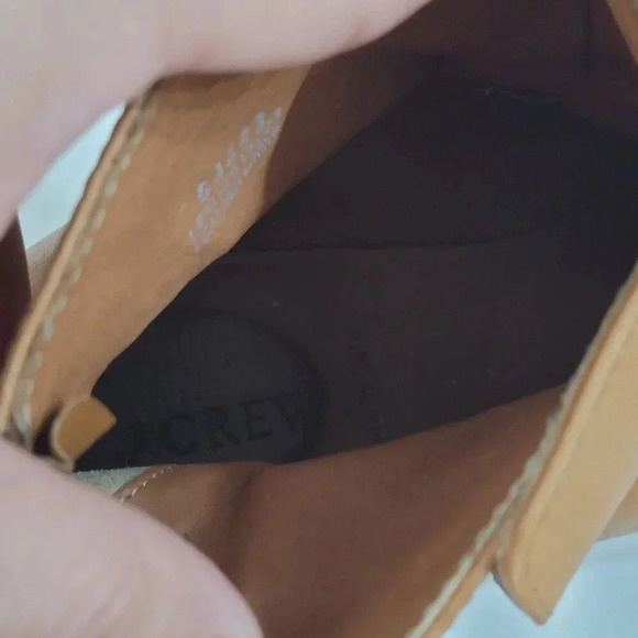 J. Crew Womens Brown Leather Ankle Boots 9 Rear Zipper Buckle Detail 9CT - Picture 9 of 10